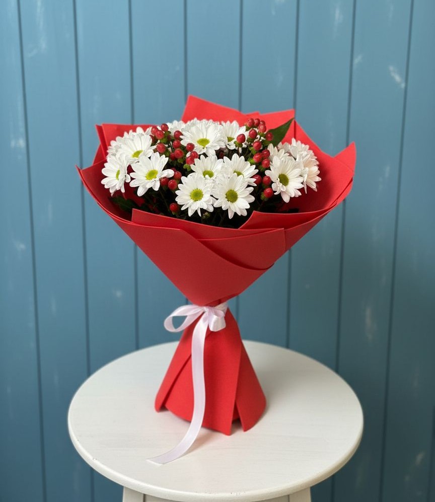 Букет цветов из: Хризантемы в Нагорное