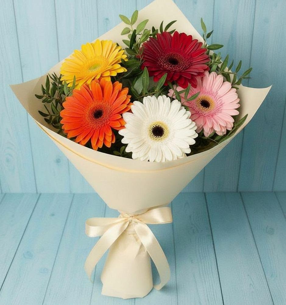 Букет цветов из: Герберы в Нагорное