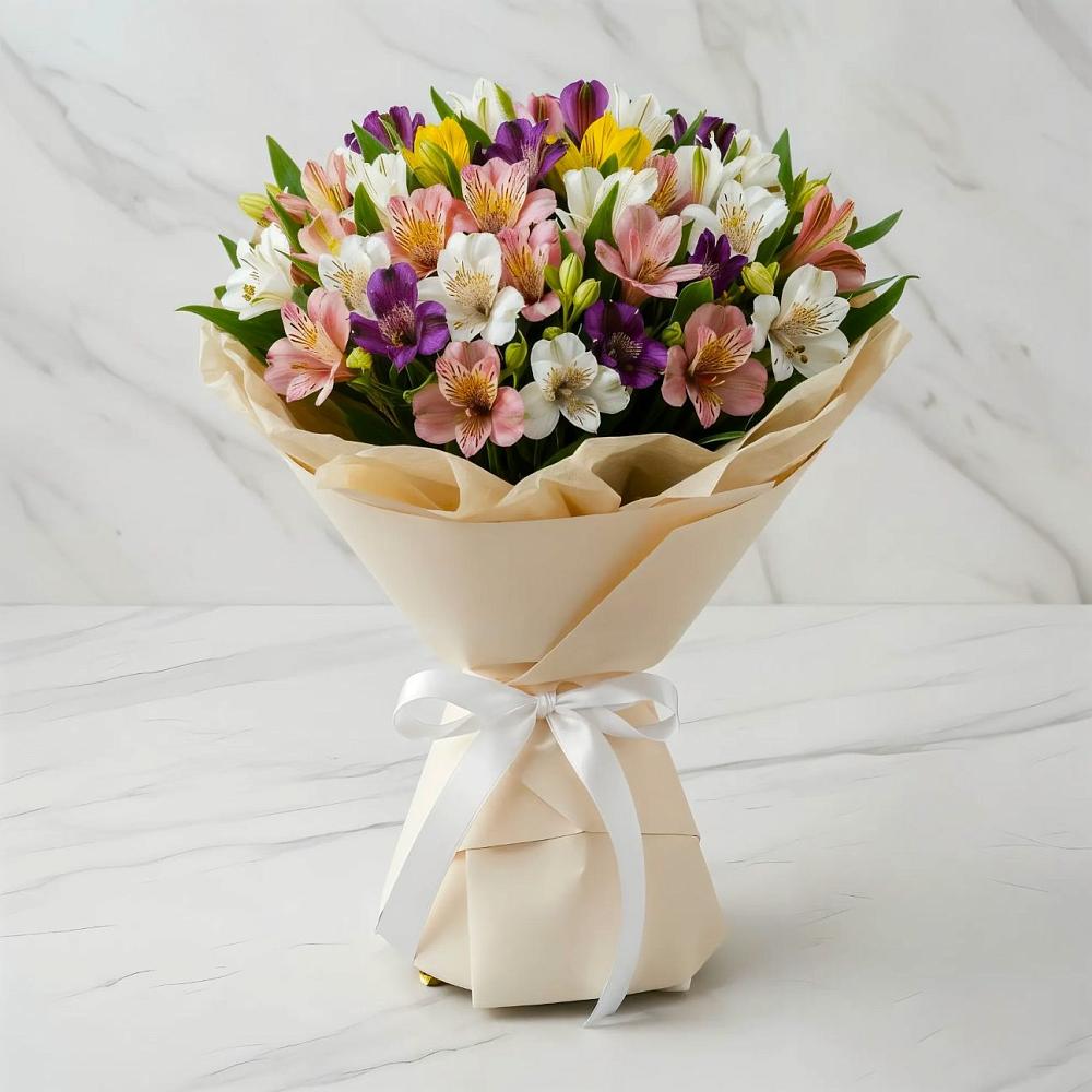 Букет цветов из: Альстромерии в Нагорное