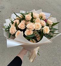 Букет Кремовые розы Латте в Нагорное
