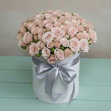 Цветочная композиция из Розы в шляпной коробке #REPLACE_PRED# Нагорное