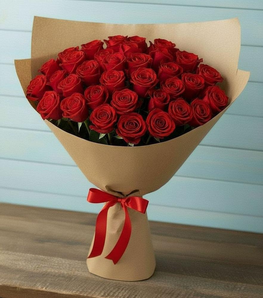 Букет Красные розы Милано в Нагорное