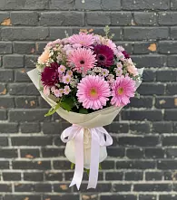 Букет цветов из:  Герберы и Хризантемы в Нагорное