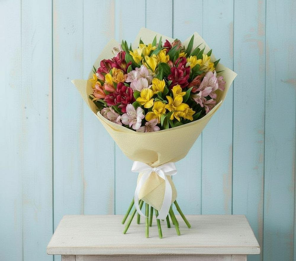 Букет цветов из: Альстромерии в Нагорное