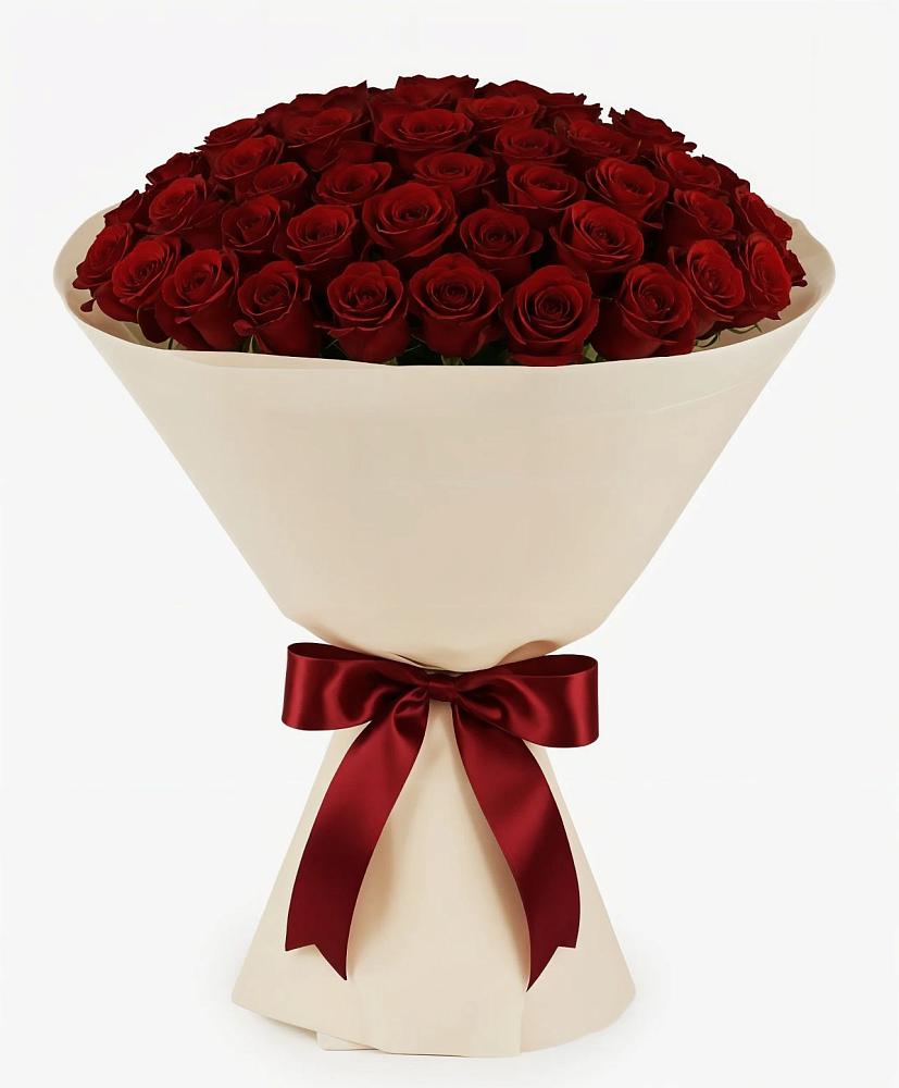 Букет 101 Бордовая роза Блэк Бакарра в Нагорное