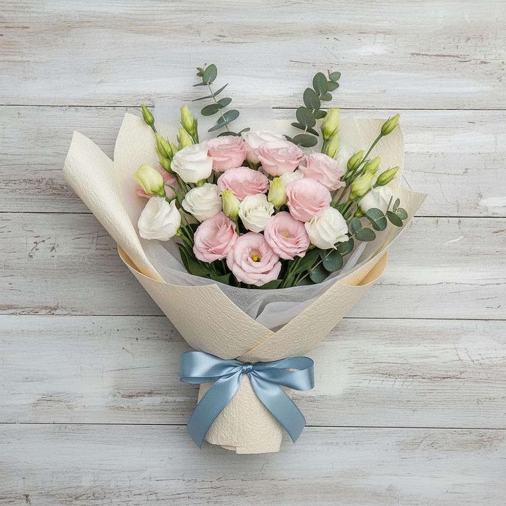 Букет цветов из: Лизиантусы в Нагорное